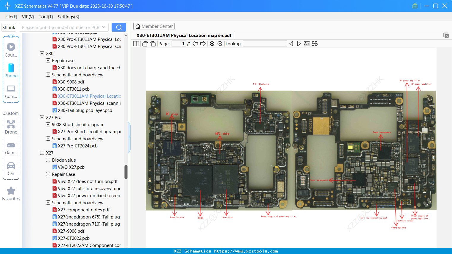 VIVO X30-ET3011AM Physical Location Map En
